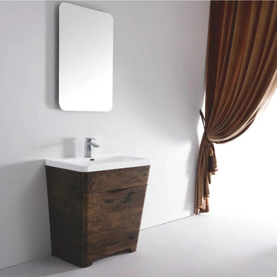 BELBAGNO PIRAMID CHESTNUT 800MM FLOOR STANDING VANITY