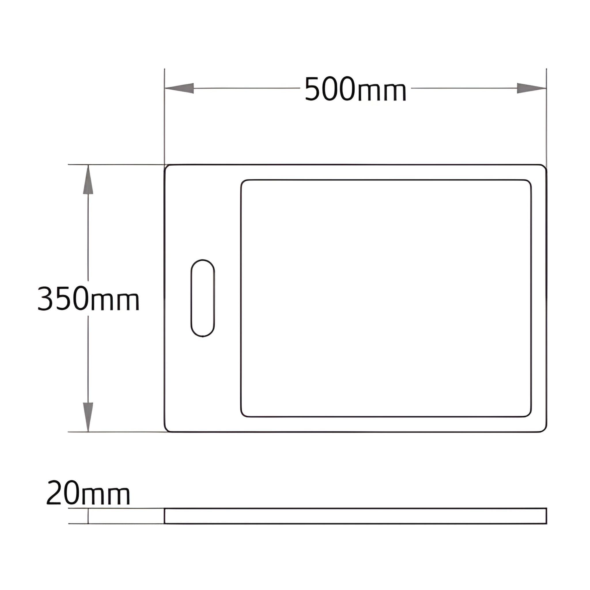 POSEIDON BAMBOO CHOPPING BOARD 500MM
