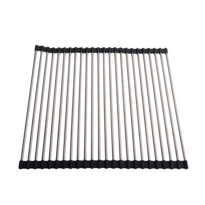 POSEIDON KITCHEN ROLL-UP SINK RACK 440MM STAINLESS STEEL