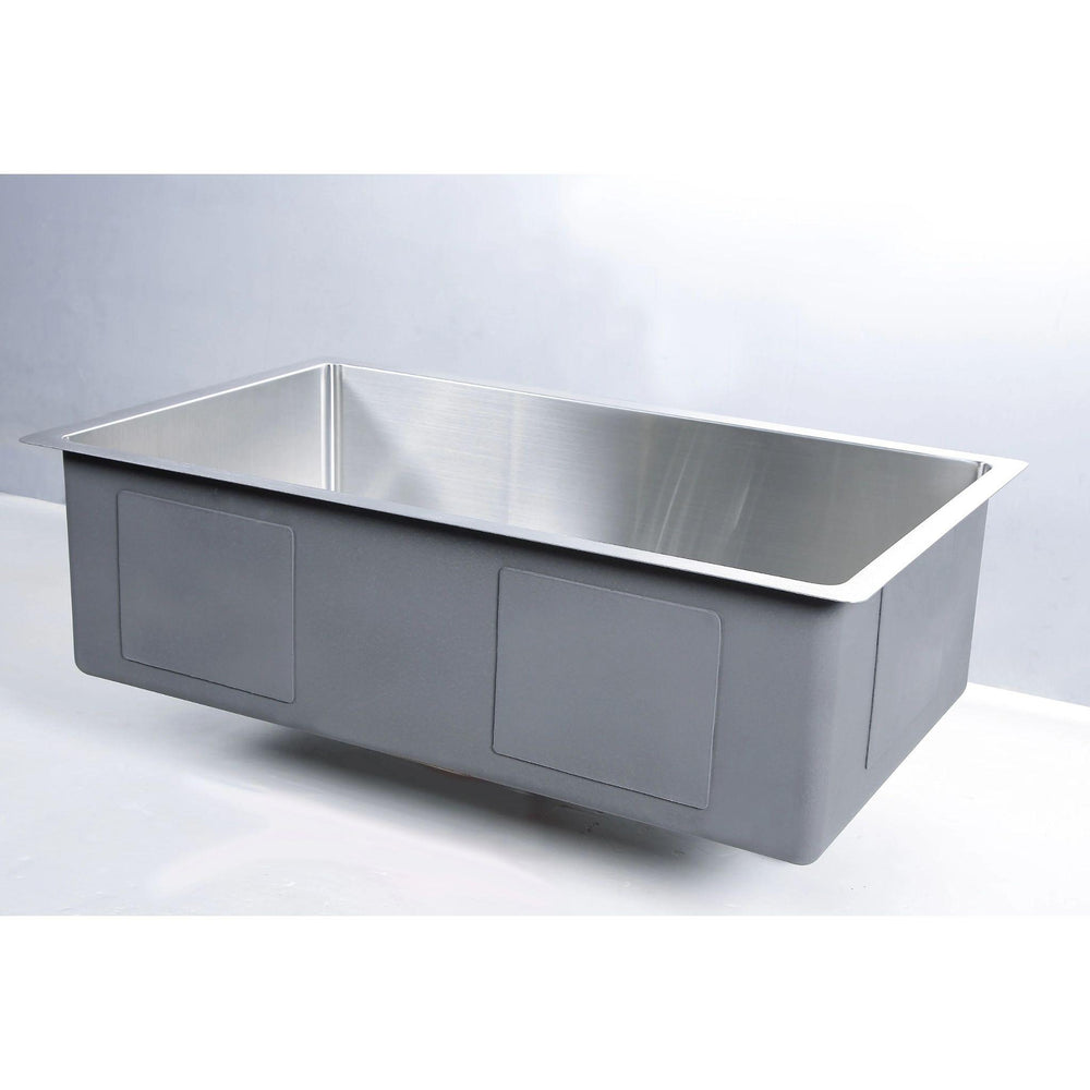 POSEIDON HANDMADE SINGLE BOWL TOP / UNDERMOUNT KITCHEN SINK STAINLESS STEEL 750MM