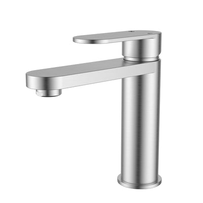 IKON SORA LEAD FREE SS BASIN MIXER 168MM STAINLESS STEEL