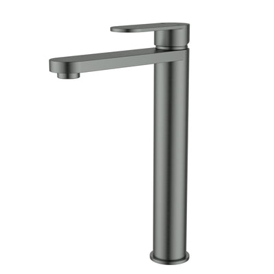 IKON SORA LEAD FREE SS HIGHRISE BASIN MIXER 292MM GUN METAL