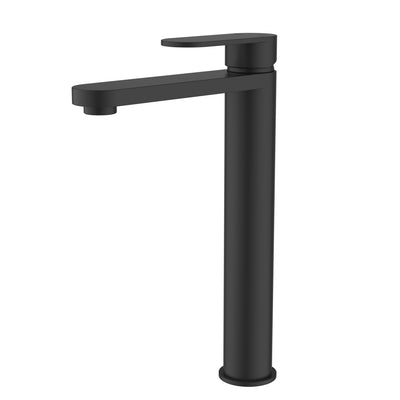IKON SORA LEAD FREE SS HIGHRISE BASIN  MIXER 292MM MATTE BLACK