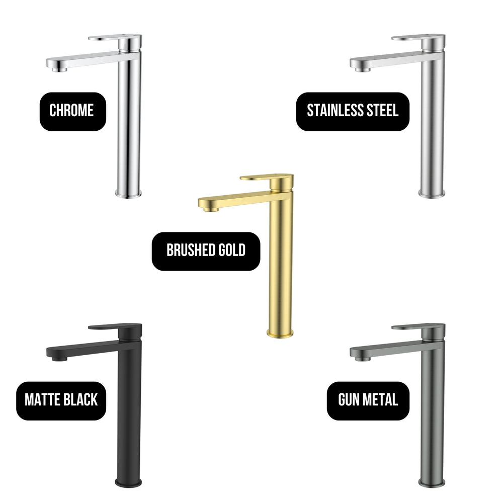 IKON SORA SS HIGHRISE BASIN  MIXER 292MM MATTE BLACK