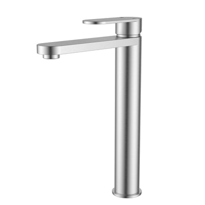 IKON SORA LEAD FREE SS HIGHRISE BASIN  MIXER 292MM STAINLESS STEEL