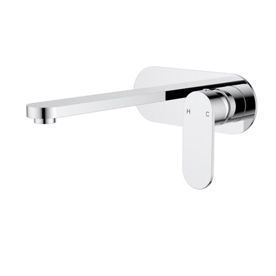 IKON SORA LEAD FREE SS WALL BASIN MIXER TRIM KIT WITH BODY 200MM CHROME