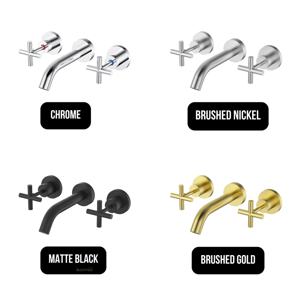 IKON BATH TAP SET 166MM CHROME