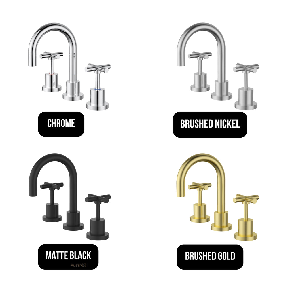 IKON PLNZ BASIN TAP SET 187MM CHROME