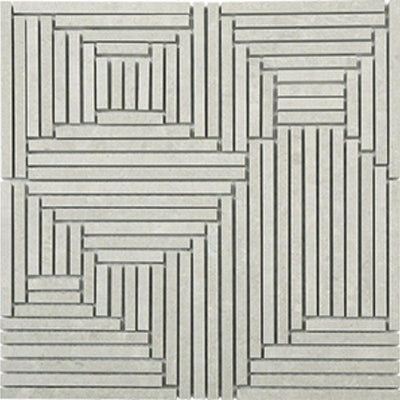 EVERSTONE DURASTONE ASH GREY POLISHED MATTE 300X300MM CROSSOVER MOSAIC TILE (PER BOX)