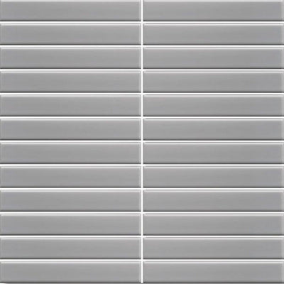 EVERSTONE COTTAGE STRIP GREY MATTE 300X296MM MOSAIC TILE (PER BOX)