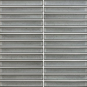 EVERSTONE COTTAGE 3D STRIP GREY GLOSSY 297X297MM MOSAIC TILE (PER BOX)