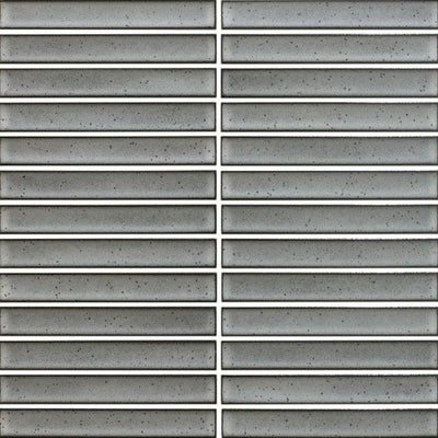 EVERSTONE COTTAGE 3D STRIP GREY GLOSSY 297X297MM MOSAIC TILE (PER BOX)