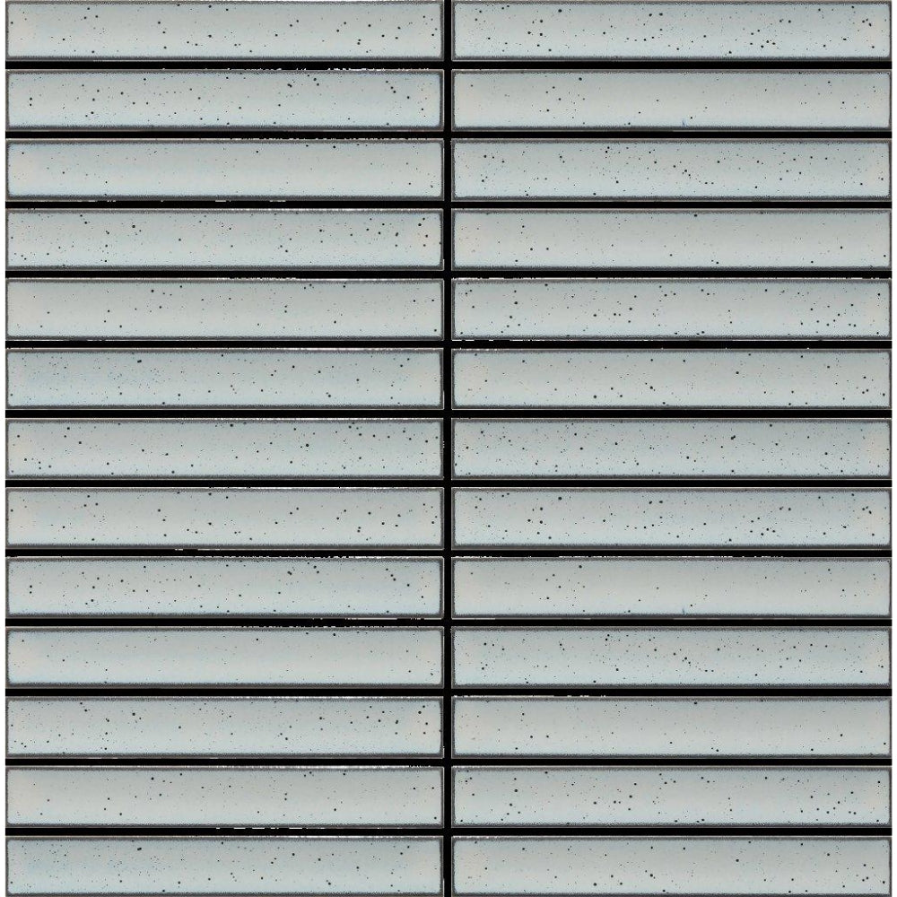 EVERSTONE COTTAGE 3D STRIP HIGHLAND GREY GLOSSY 297X297MM MOSAIC TILE (PER BOX)