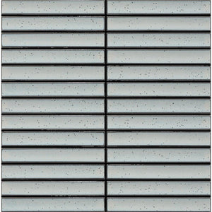 EVERSTONE COTTAGE 3D STRIP HIGHLAND GREY GLOSSY 297X297MM MOSAIC TILE (PER BOX)