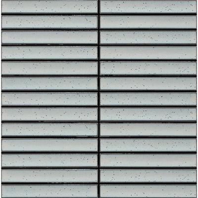 EVERSTONE COTTAGE 3D STRIP HIGHLAND GREY GLOSSY 297X297MM MOSAIC TILE (PER BOX)
