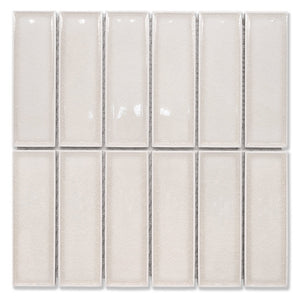EVERSTONE COTTAGE 3D BRICK IVORY GLOSSY 300X300MM MOSAIC TILE (PER BOX)