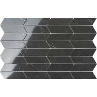 EVERSTONE EUROMARMO PIETRA GREY POLISHED 247X365MM SAILING MOSAIC TILE (PER BOX)