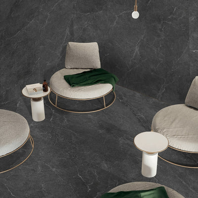 MUSES PETRA MIX BLACK HONED 750X1500MM RECTANGULAR TILE (PER BOX)