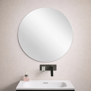 POSEDION LUNA ROUND FRAMELESS PENCIL EDGE PLAIN MIRROR 700X700MM