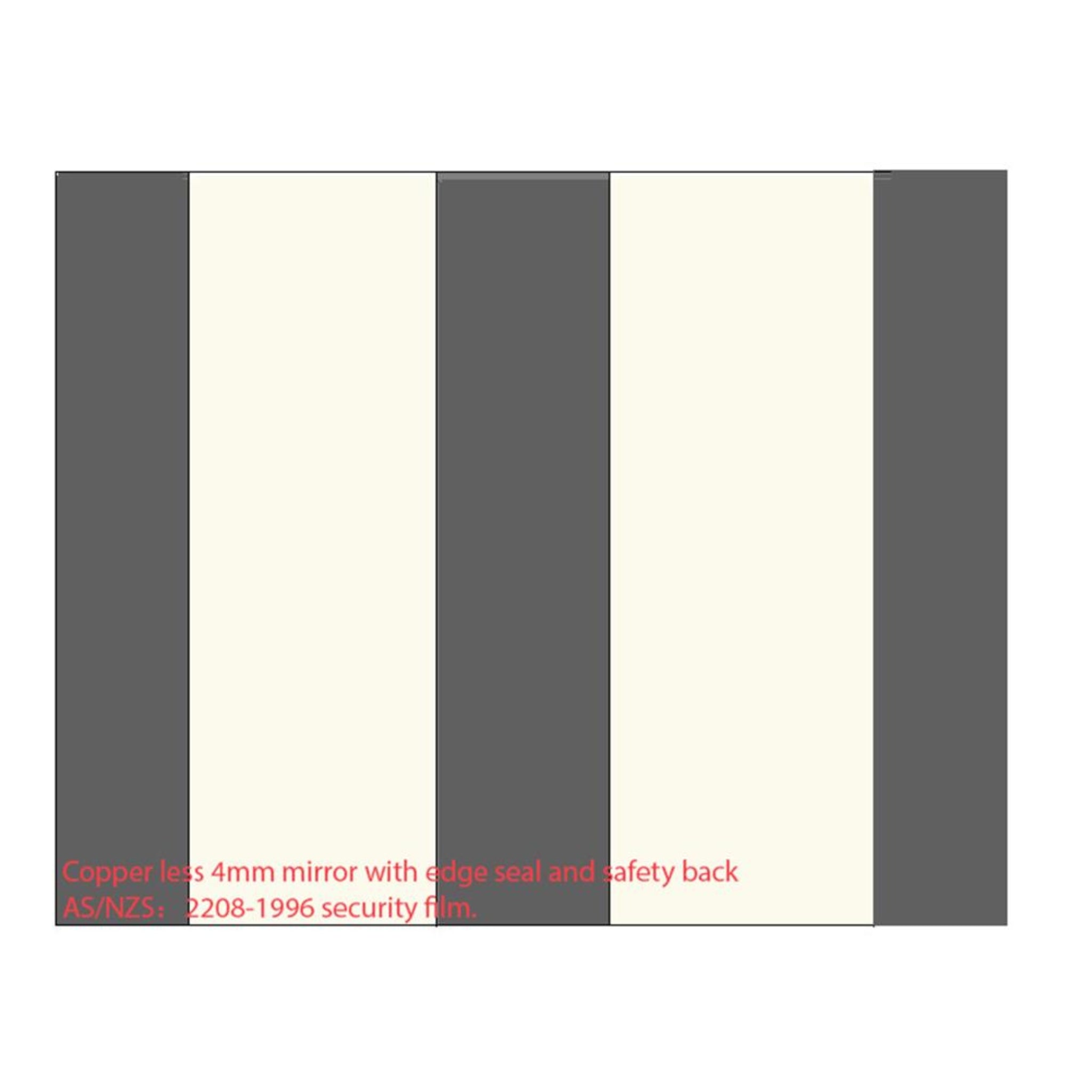 POSEIDON JASPER SQUARE FRAMELESS PENCIL EDGE PLAIN MIRROR 750X750MM