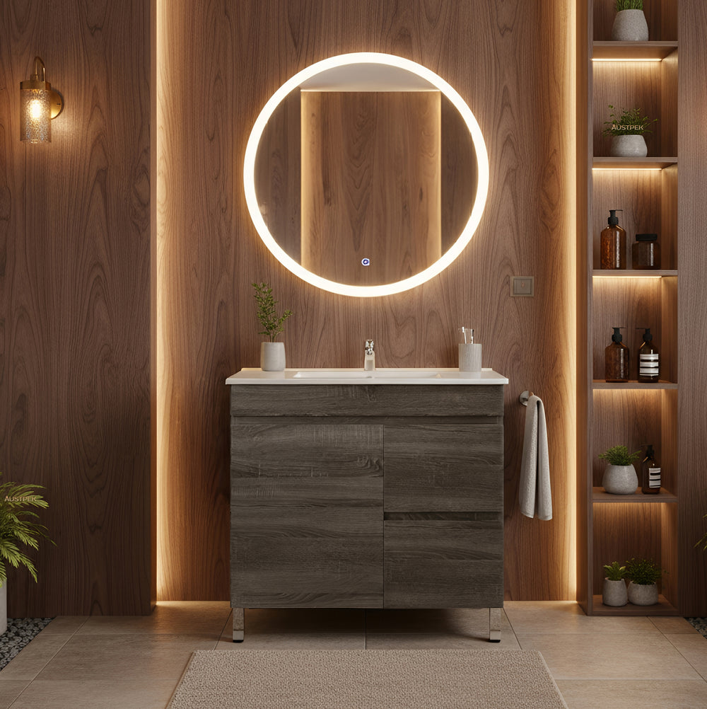 POSEIDON BERGE 750MM FLOOR STANDING VANITY (AVAILABLE IN LEFT HAND DRAWER AND RIGHT HAND DRAWER)