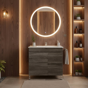 POSEIDON BERGE 750MM FLOOR STANDING VANITY (AVAILABLE IN LEFT HAND DRAWER AND RIGHT HAND DRAWER)