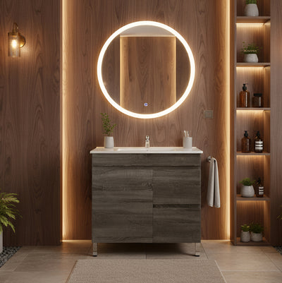 POSEIDON BERGE 750MM FLOOR STANDING VANITY (AVAILABLE IN LEFT HAND DRAWER AND RIGHT HAND DRAWER)