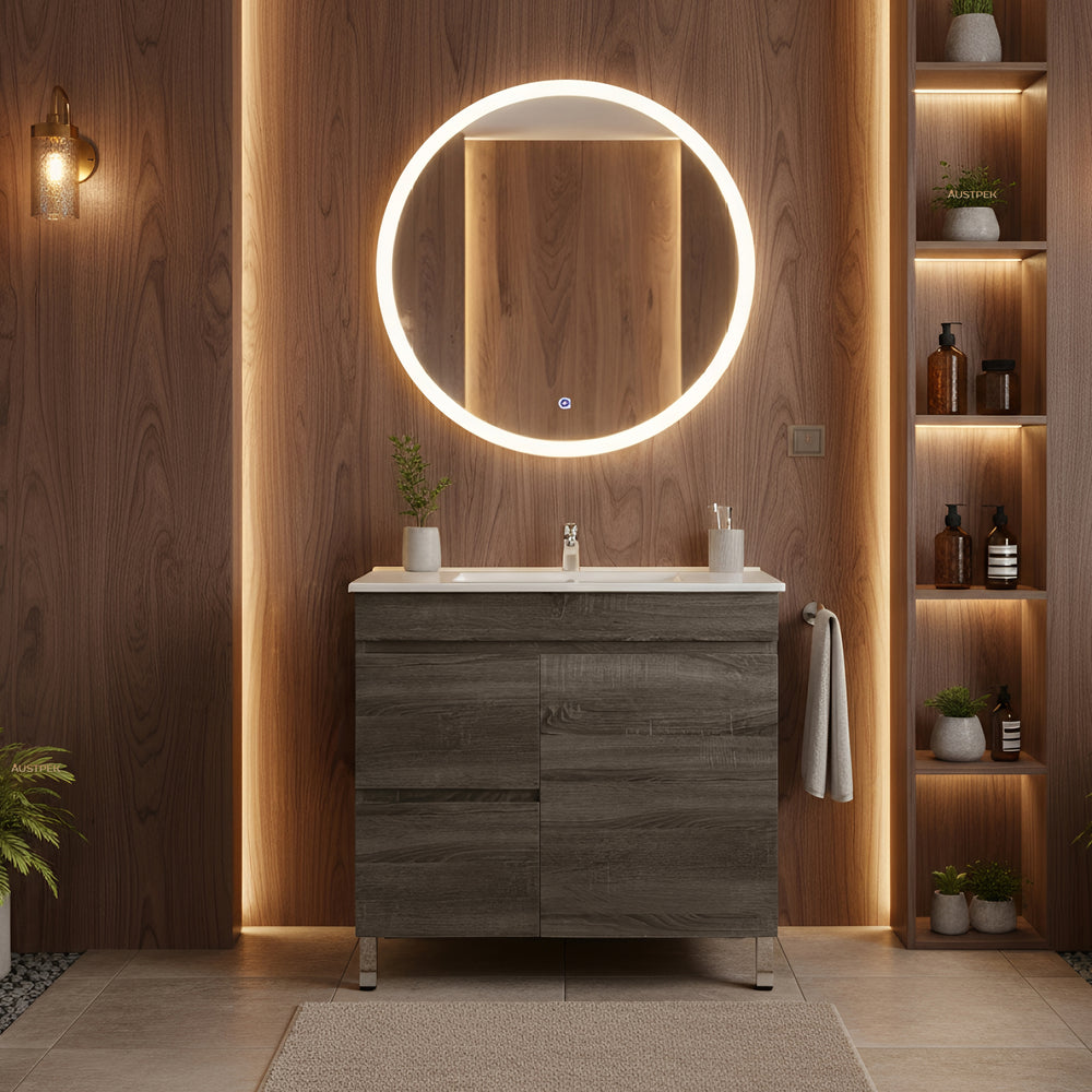 POSEIDON BERGE 750MM FLOOR STANDING VANITY (AVAILABLE IN LEFT HAND DRAWER AND RIGHT HAND DRAWER)