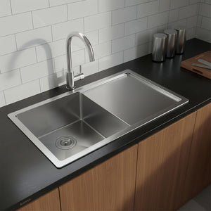 POSEIDON HAND MADE STAINLESS STEEL KITCHEN SINK 810MM