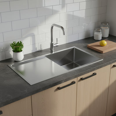 POSEIDON HANDMADE STAINLESS STEEL KITCHEN SINK 810MM