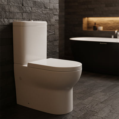POSEIDON POLO BACK TO WALL TOILET SUITE GLOSS WHITE