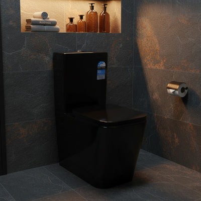 POSEIDON QUBIST BTW TOILET SUITE KDK003C-B GLOSS BLACK
