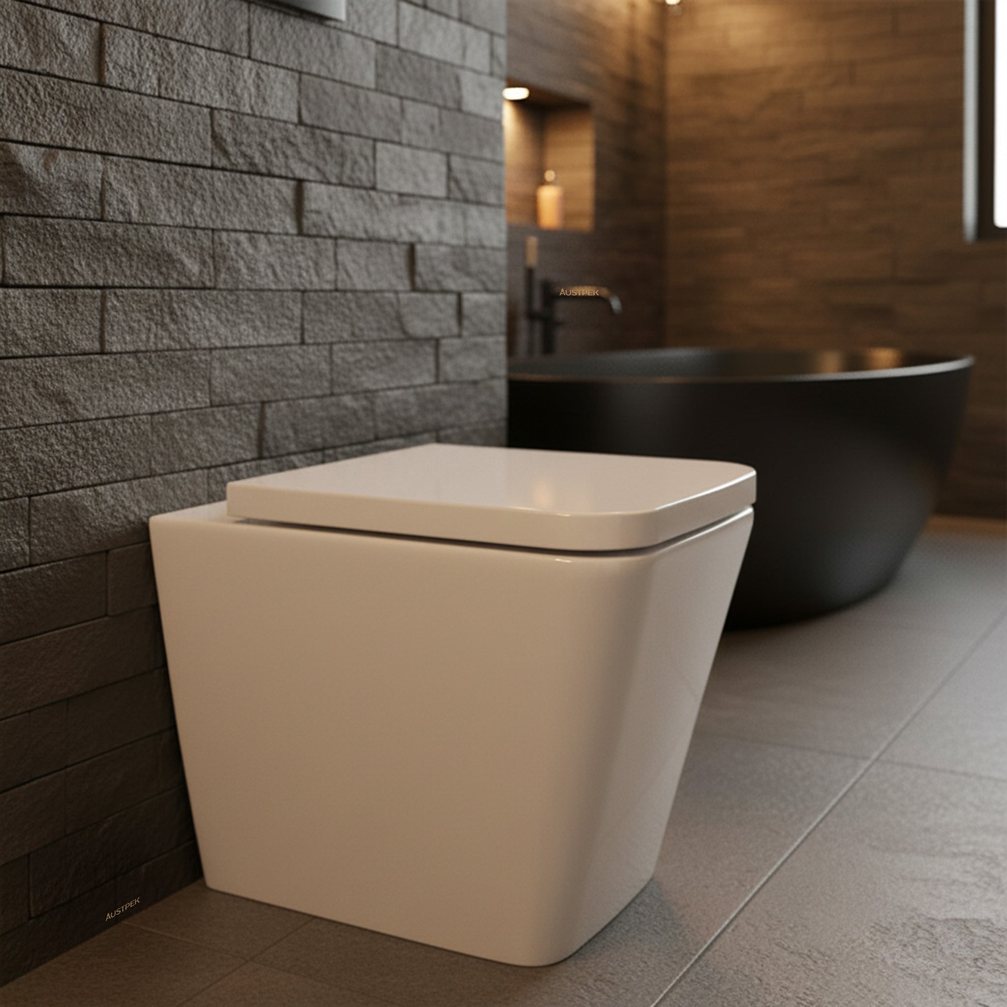 POSEIDON QUBIST WALL FACED PAN GLOSS WHITE