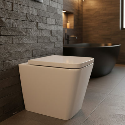 POSEIDON QUBIST WALL FACED PAN GLOSS WHITE