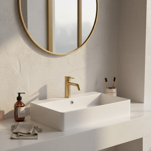 POSEIDON ULTRA SLIM FINE CERAMIC COUNTER BASIN GLOSS WHITE 900MM