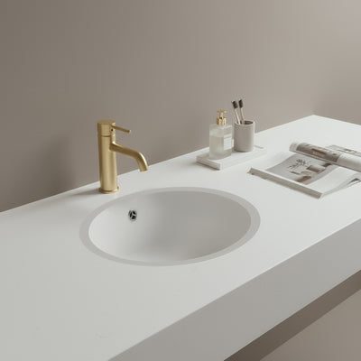 POSEIDON UNDER COUNTER BASIN GLOSS WHITE 340MM