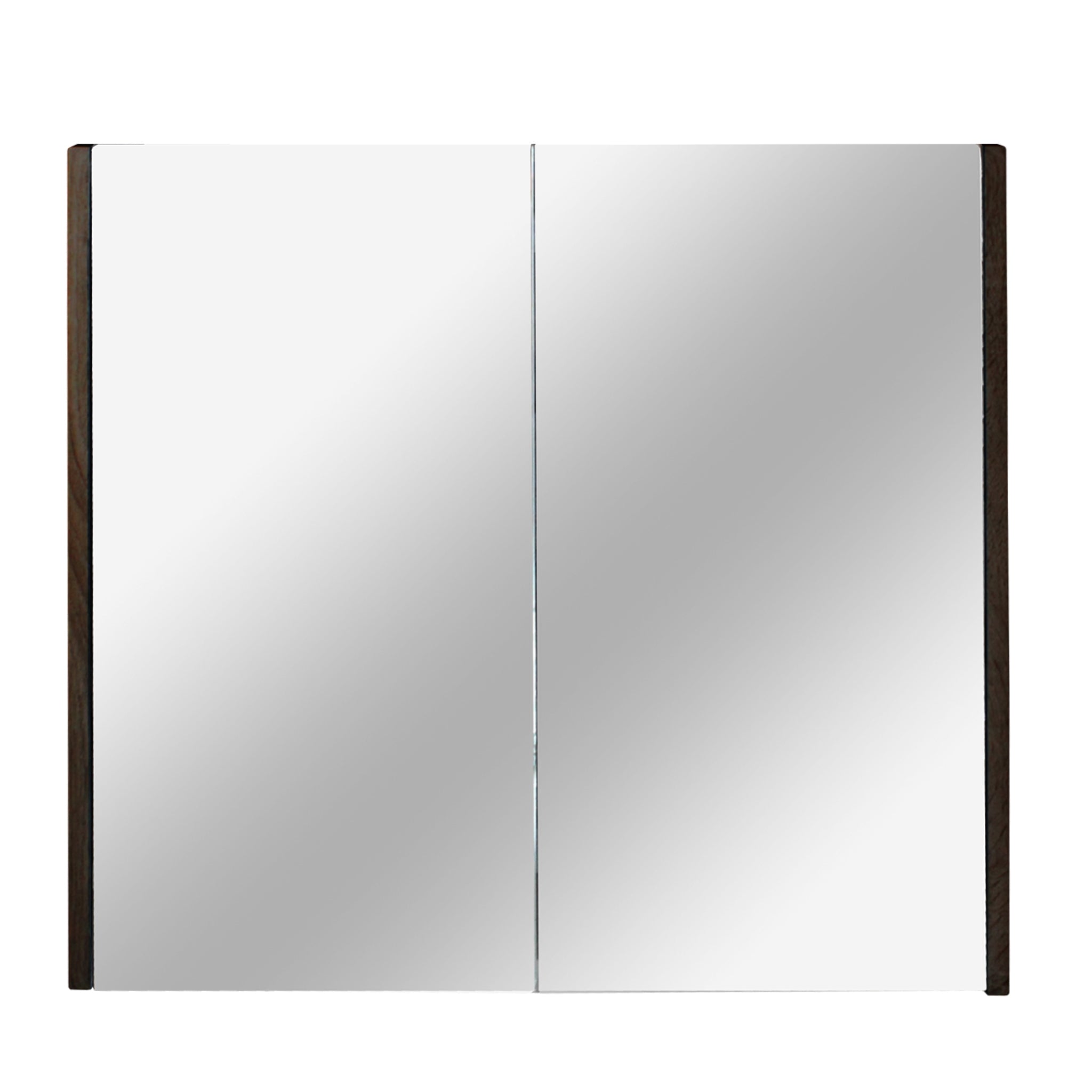 POSEIDON QUBIST DARK GREY MIRROR SHAVING CABINET 900X720MM
