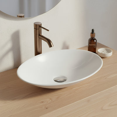 POSEIDON ABOVE COUNTER BASIN GLOSS WHITE 510MM