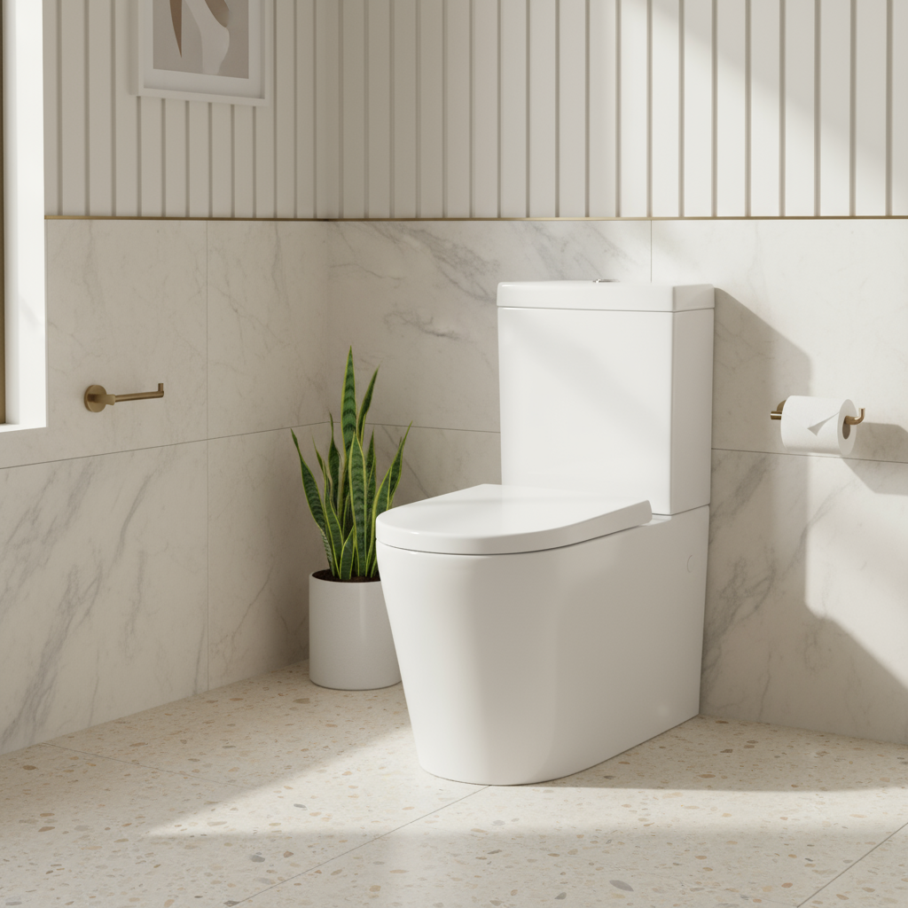 POSEIDON AVERY BTW TOILET SUITE GLOSS WHITE