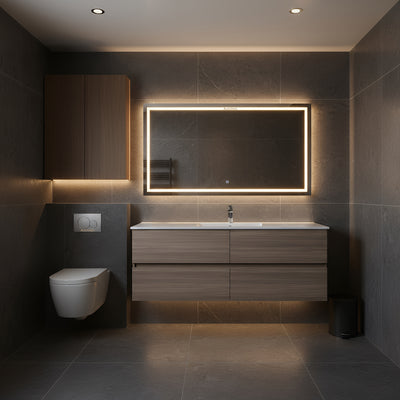 POSEIDON STELLA OAK 1500MM SINGLE BOWL WALL HUNG VANITY