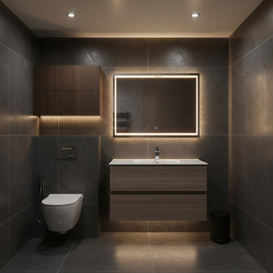 POSEIDON STELLA OAK 900MM SINGLE BOWL WALL HUNG VANITY