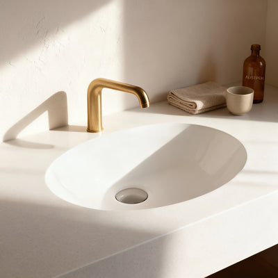 POSEIDON UNDER COUNTER BASIN GLOSS WHITE 460MM