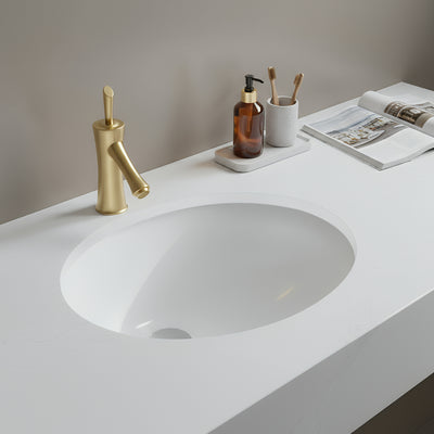 POSEIDON UNDER COUNTER BASIN GLOSS WHITE 500MM