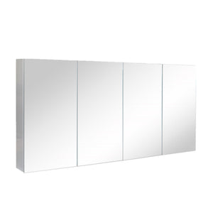 POSEIDON POLAR GLOSS WHITE MIRROR CABINET 1500X750MM