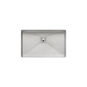 OLIVERI PROFESSIONAL SINGLE BOWL UNDERMOUNT KITCHEN AND LAUNDRY SINK STAINLESS STEEL 810MM