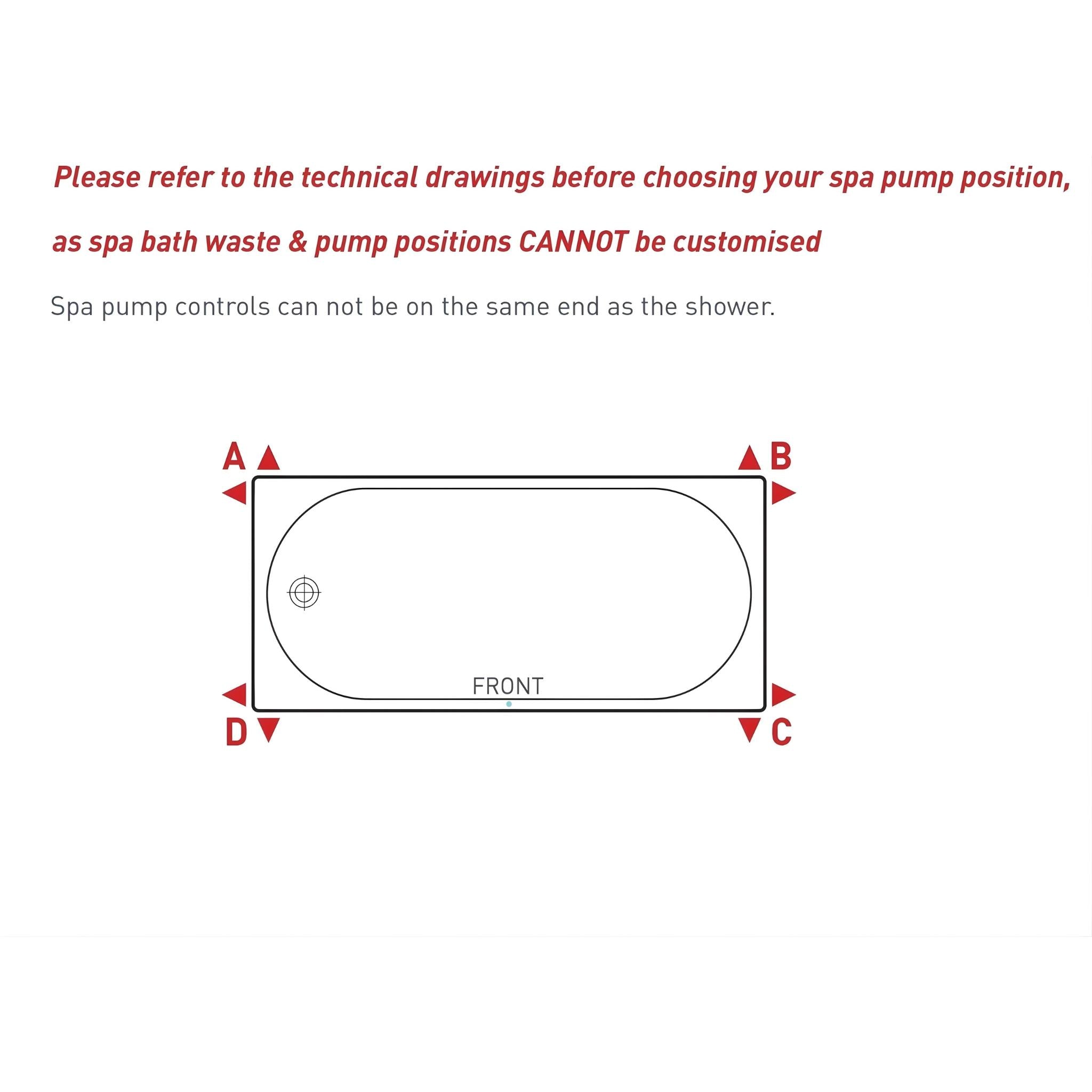 DECINA PRIMA INSET SANTAI SPA BATH GLOSS WHITE (AVAILABLE IN 1515MM, 1635MM AND 1785MM) WITH 10-JETS