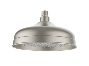 IKON CLASICO SHOWER HEAD 220MM BRUSHED NICKEL