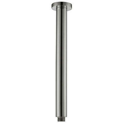 IKON ROUND VERTICAL SHOWER ARM 312MM BRUSHED NICKEL