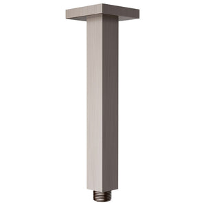 IKON P&P SQUARE VERTICAL SHOWER ARM 316MM BRUSHED NICKEL