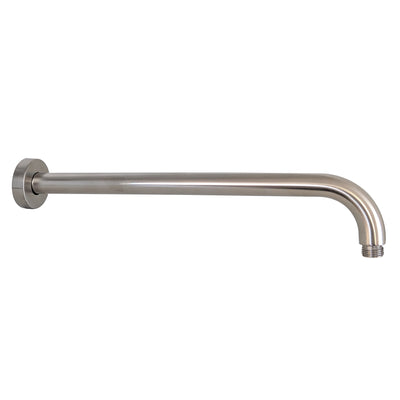 IKON ROUND HORIZONTAL SHOWER ARM 400MM BRUSHED NICKEL